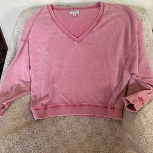 American Eagle Red Pullover Sweatshirt